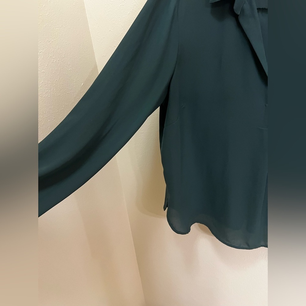 Timing Dark Green Women's Blouse - Picture 3 of 4